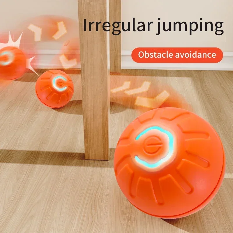 Bola de brinquedo inteligente para cachorro, brinquedo interativo eletrônico par - Imagem 2
