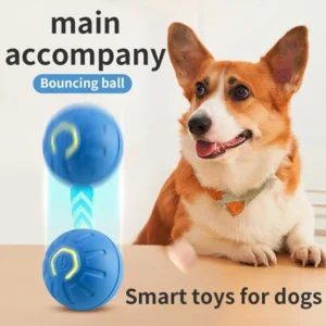 Bola de brinquedo inteligente para cachorro, brinquedo interativo eletrônico par