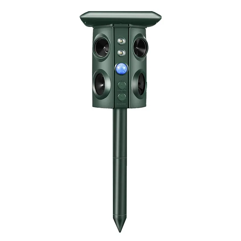 Repelente de animais à prova d'água com sensor de movimento, som, repelente de p - Imagem 9