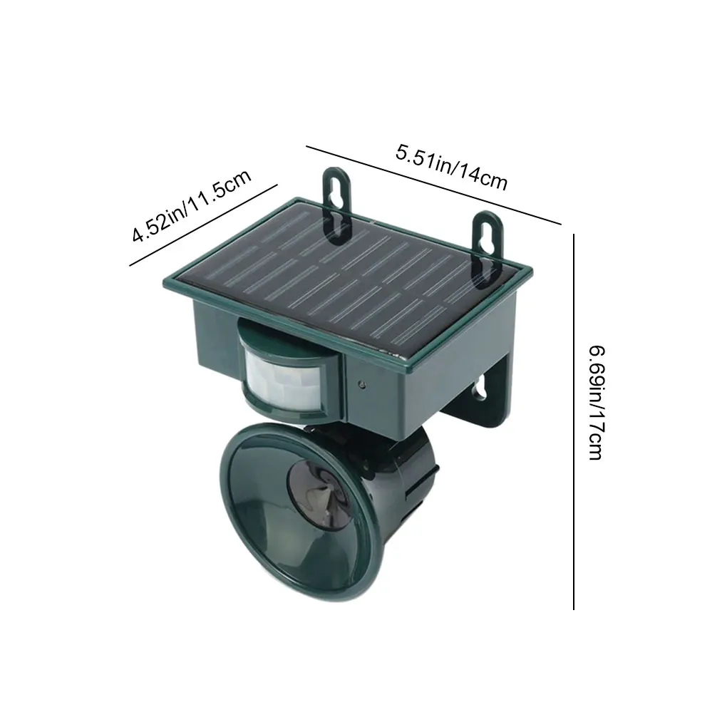 Repelente de animais à prova d'água com sensor de movimento, som, repelente de p - Imagem 16