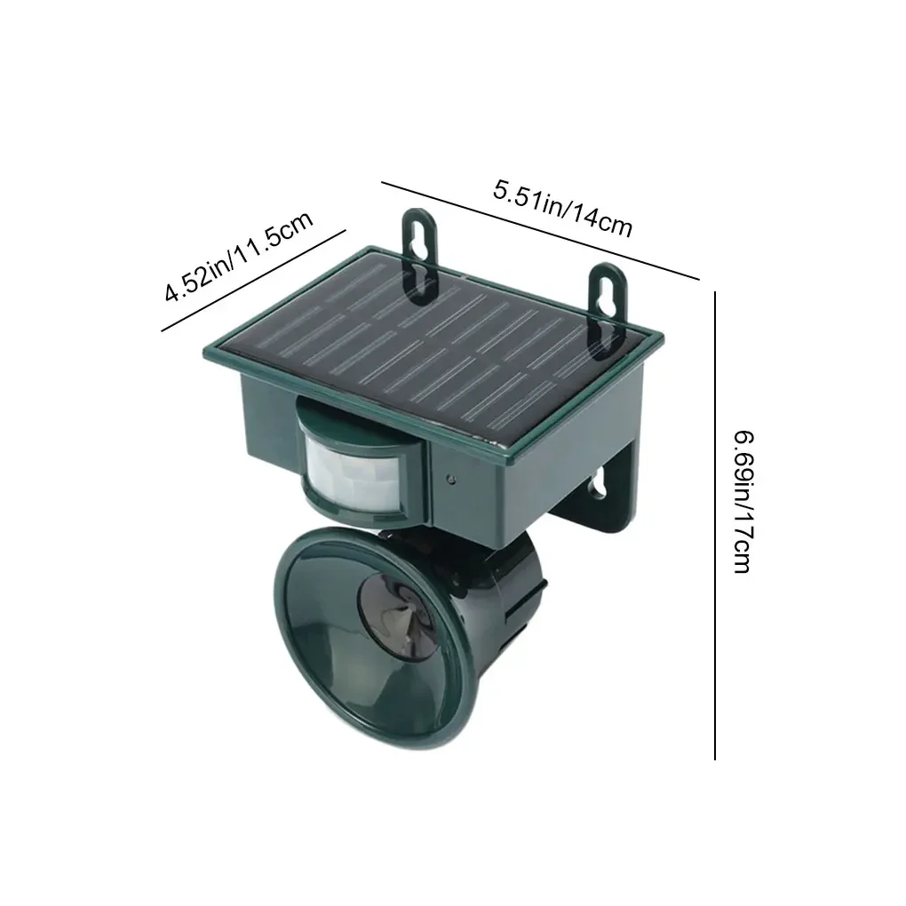 Repelente de animais à prova d'água com sensor de movimento, som, repelente de p - Imagem 6