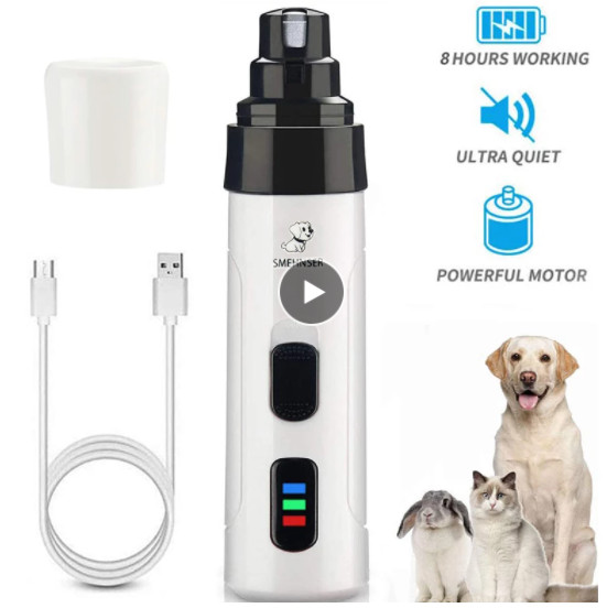 Lixa aparador De Unha Para Pets Cachorro Gatos Recarregável - Imagem 2